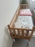 纽贝耳newber拼接床实木婴儿床加宽床边平接大床无缝可升降护栏宝宝 无极脚柱+4D空气床垫+城堡床围 200CM*60CM 实拍图