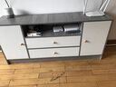 宜造（YIZAO）电视柜简约现代落地客厅家用小户型电视机柜北欧卧室边柜电视机柜 五门昇级|莫兰迪灰+白120cm 实拍图