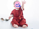 G.DUCKKIDS小黄鸭周岁衣服男宝宝夏季女婴儿生日抓周礼服中式百日宴汉服套装 350款三件套 90 码21-25斤一周岁左右 实拍图