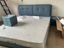 惠寻 京东自有品牌 床现代风单人床1.5米床大床1.8米x2米双人床床主卧 床+20cm弹簧床垫+床头柜*2 【浅蓝】1.8米x2米(框架结构） 实拍图