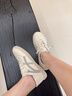 ZHR女士小白鞋女百搭真牛皮女鞋轻便透气学生休闲鞋子女 A67N 米灰37 实拍图