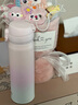 膳魔师（THERMOS）保温杯大容量水杯儿童男女士杯子情侣不锈钢生日礼物定制刻字JNL 316L不锈钢-初桃粉 500ml 实拍图
