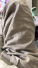 无印良品（MUJI）女式 汉麻 宽版裤 裤子女款 休闲裤阔腿裤长裤女装  25年夏季 黑色 BE1VLA5S M （160/66A） 实拍图