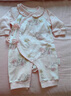 全棉时代超柔婴儿衣服宝宝春秋抗菌风柔棉连体衣新生儿睡衣 秋瓷粉59码 实拍图