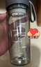 富光夏季女运动水杯儿童便携杯男夏天杯子随手杯 灰黑色 550ml 实拍图