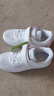 鸿星尔克（ERKE）童鞋男女大小童白色滑板鞋儿童网孔透气运动鞋75122201141正白36 实拍图