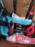 迪路仕（DEROACE）电动车儿童座椅前置踏板车电动摩托车电瓶车小孩前置座椅  减震款-蓝色 实拍图