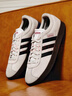 adidas T头鞋 VL COURT复古板鞋德训鞋男女阿迪达斯轻运动   灰色/黑色/红色   40 实拍图