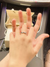 七可契合999足银情侣对戒指七夕情人节礼物生日送女友老婆素圈戒子 实拍图