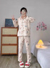 婧麒（JOYNCLEON）月子服春夏薄纯棉纱布孕妇哺乳睡衣软糯透气不闷外出XL Jyz154233 实拍图