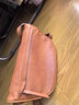 裘真头层植鞣牛皮休闲月牙包复古简约百搭单肩斜挎包女小包 焦糖色 实拍图