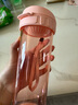 特百惠（Tupperware）茶韵500ML塑料杯男女士学生夏季运动水杯子户外便携大容量  粉色 实拍图