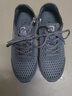 骆驼男鞋夏季大网面透气镂空薄款软底户外运动休闲健步跑鞋男士 灰/白 41 实拍图