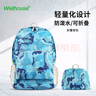 WELLHOUSE 背包 折叠男女双肩包户外皮肤包备用包袋防水轻便 迷彩天蓝 实拍图