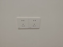 西门子（SIEMENS）86型墙壁开关插座面板 哑光磨砂 睿宸系列象牙白色 五孔插座 实拍图