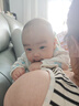 9i9婴儿袜子夏宝宝长筒袜网眼防蚊袜精梳棉袜松口薄不勒3双0-2岁蓝 实拍图