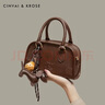 CinvaiKrose【赵昭仪同款】包包女包2026新款保龄球斜挎包生日新年礼物送女友 咖啡色【节日送礼表白可代写心意贺卡】 实拍图