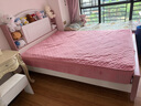 林笙月 儿童床 美式实木双人床男孩女孩书架床储物学生公主床单人床 粉色床 1.5米*2.0米 实拍图
