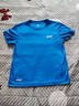鸿星尔克（ERKE）童装男女童圆领短袖儿童夏季运动针织衫T恤浮潜蓝140 实拍图