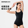 迪卡侬（DECATHLON）泳衣女连体显瘦大码游泳衣泳装保守性感温泉女士泳衣NABWW 【深空蓝】高弹显瘦 L /44 (125-130斤) 实拍图