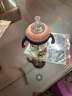 日康（rikang）吸管奶瓶 9个月+带重力球宽口奶瓶 PPSU带手柄240ml 粉色N1063-3 实拍图
