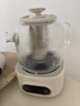美的（Midea）花漾0胶水全玻璃全自动养生壶 多功能煮茶壶 母婴烧水壶恒温电热水壶煮茶器花茶壶1.2L YS12B102 实拍图