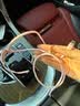 贝尔金（BELKIN） USB-IF认证Type-C轻柔编织快充线适用于苹果iPhone 15 Pro Max车载CarPlay充电数据线 USB-A转Type-c 1米粉色 实拍图