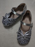 斯纳菲女童皮鞋春秋儿童水晶鞋亮钻公主鞋小女孩舒适软底单鞋月光银31 实拍图