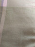老粗布100纯棉床单单件宿舍单人全棉加厚床笠棉麻条纹被单三件套 【吸湿透气 亲肤舒睡】清新格绿 床单230x240cm【适用于1.8米床】 实拍图