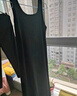 米度丽孕妇装2025新款孕妇连衣裙夏季大码吊带开衫裙子套装背心长裙夏季 深灰色-背心长裙 L码（建议100-140斤左右） 实拍图