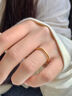 中国黄金（CHINA GOLD）黄金戒指女足金古法素圈闭口指环新跨年元旦礼物送女友 足金素圈戒指12#约0.5g【纪念品】 实拍图