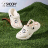 SNOOPY史努比童鞋儿童拖鞋夏季轻便男女童花园沙滩洞洞鞋4950米色32-33 实拍图