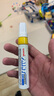 三菱（uni）油漆笔 PX-30宽记号笔 不掉漆 斜头粗字油性笔（可用于汽车补漆） 4.0-8.5mm黄色 单支装 实拍图