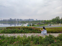 蕉下（beneunder）遮阳帽子草帽防晒帽女防紫外线太阳帽空顶帽黑胶BM562蓝紫 实拍图