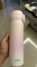 膳魔师（THERMOS）保温杯大容量水杯儿童男女士杯子情侣不锈钢生日礼物定制刻字JNL 316L不锈钢-初桃粉 500ml 实拍图