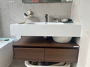 四季沐歌现代简约陶瓷一体盆浴室柜组合卫生间洗漱洗脸洗手台盆柜组合套装 120CM柜+陶瓷一体盆+智能镜子 实拍图