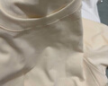 京东京造【50S水柔棉】t恤女短袖纯棉夏季液氨打底衫上衣白小T 燕麦色XL 实拍图
