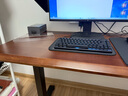 木藝生转角双电机电动升降电脑桌家用办公双人L型桌子工作台拐角书桌 双电2节插排右拐角3cm实木胡桃色 1.8*1.1M(升级加强版收纳横梁) 实拍图