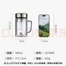 富光双层玻璃杯支持团购定制泡茶杯办公杯带把 大容量男女水杯子580ML 实拍图