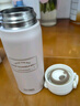 膳魔师（THERMOS）保温杯泡茶直饮高档礼品高真空内外纯钛儿童开学必备水杯400ml粉 实拍图
