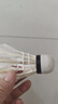 智宙羽毛球12只装耐打王不易打烂鹅毛室内室外比赛防风训练用球 耐打羽毛球共3只羽毛球 1筒 实拍图