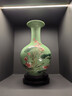 傲世景德镇陶瓷器新中式花瓶工艺品客厅摆件酒柜玄关茶室博古架装饰品 豆青釉清荷赏瓶+底座 实拍图