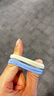 海盐蓝发绳发绳发圈头绳简约扎高马尾皮筋少女可爱头饰无缝高弹力 10根（opp袋包装）【蓝白混色】 实拍图