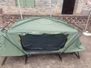 都格（Duge）（现货速发） 离地帐篷户外双人防暴雨免搭建野营加厚单人防晒露 军绿色（单人210*80*120cm） 实拍图