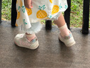 泰兰尼斯学步鞋秋季婴儿面包鞋网布透气防滑软底字母撞色男宝宝女童机能鞋 白/粉 四季网布 23 鞋内长15.0cm适合脚长14.0 实拍图