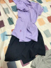 匹克运动套装女夏季跑步运动休闲羽毛球服透气两件短袖短裤女DF152002 实拍图