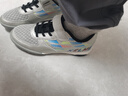 卡尔美（KELME）儿童足球鞋魔术贴免系带碎钉TF透气学生球鞋6873003 8322ZX3138金属银黑 33 实拍图