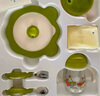 babycare宝宝辅食碗勺子不锈钢儿童餐具围兜口水巾保温饭盒新生儿礼盒 实拍图