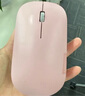 联想（Lenovo）无线蓝牙鼠标充电鼠标轻音鼠标 Air Handle轻音双模鼠标 便携办公鼠标 桃花粉 实拍图