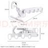 妙美可折叠晾衣架2个装便携五孔折叠衣架折叠旅行酒店晾衣架晒衣神器 实拍图